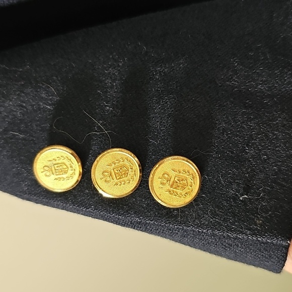 Classic Navy Blazer 40R Gold Buttons By NORTHRIDGE JACOBSON. 100% Pure Wool USA - Picture 3 of 13
